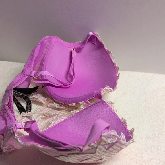 Victoria's Secret Luxe Lingerie Bras Lined Demi Women Intimates Size 34D - Picture 9 of 16